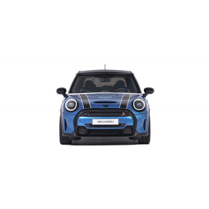Mini Cooper S Island Blue + White Stripes 2021