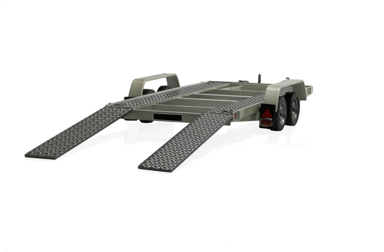 1/18 Silver 1980 Vehicle Carrier Trailer