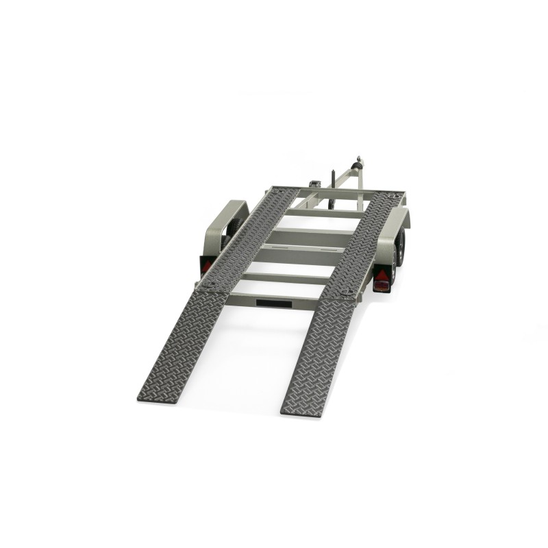 1/18 Silver 1980 Vehicle Carrier Trailer