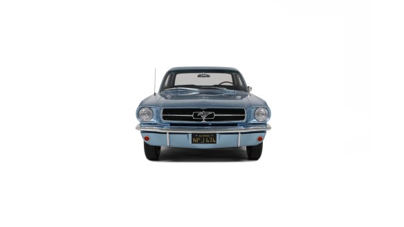 Ford Mustang V8 Hardtop Silver Blue Pony 1965