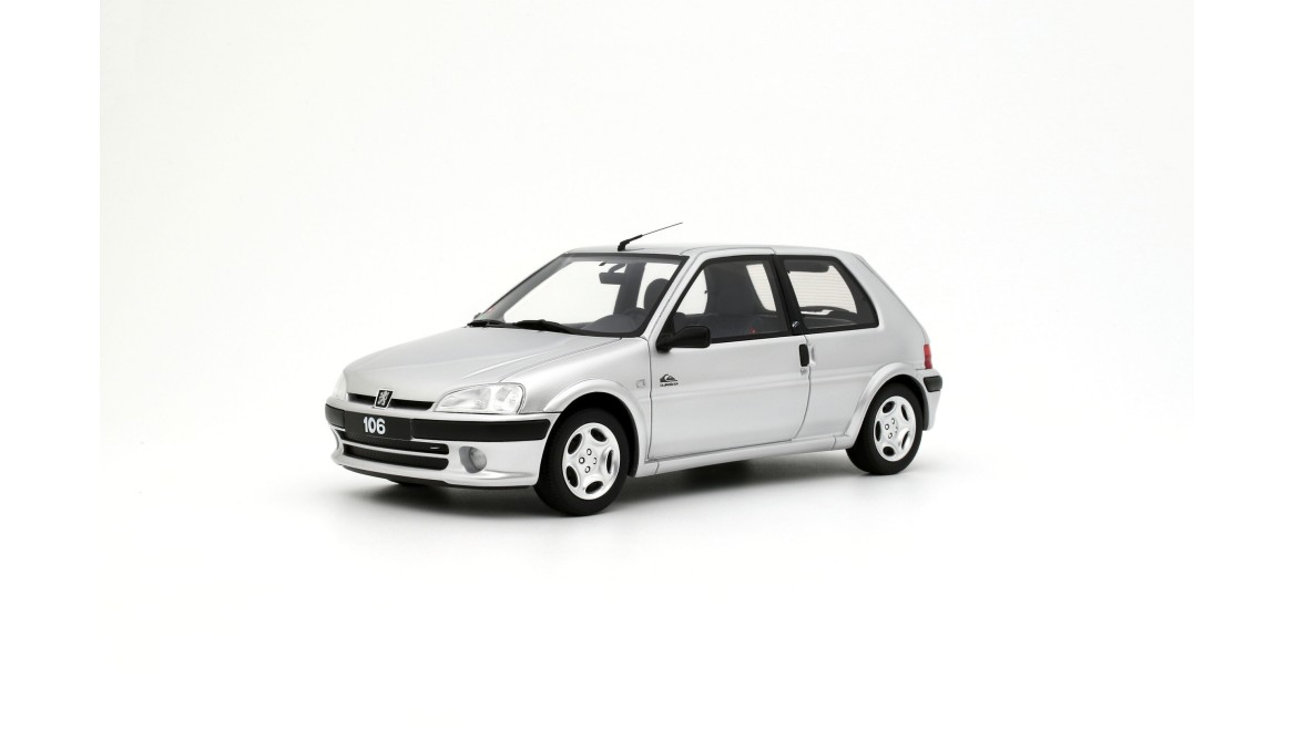Miniature Voiture Vitesse 1/43 - Peugeot 106 XT Grise, Avec Boîte, Très Bon état Occasion