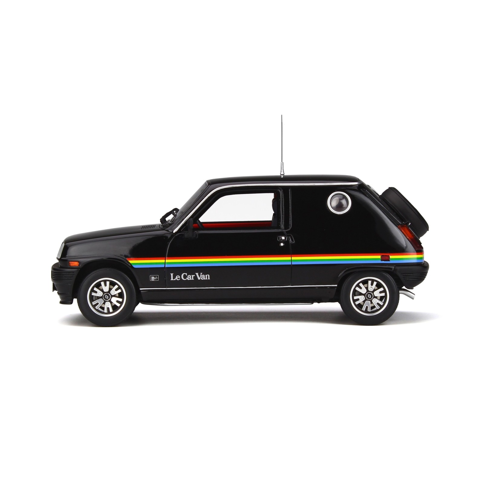 Renault 5 Le Car Van Black With Rainbow Stripping 1980