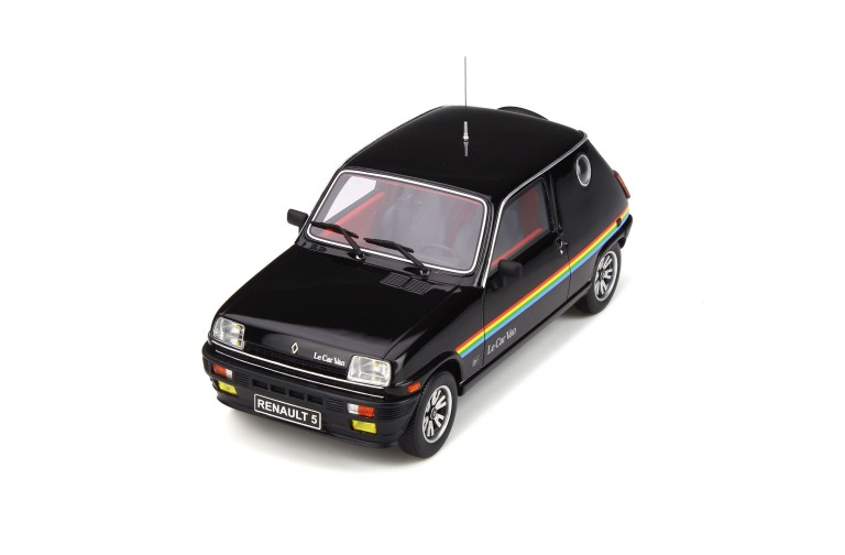 Renault 5 Le Car Van Black With Rainbow Stripping 1980