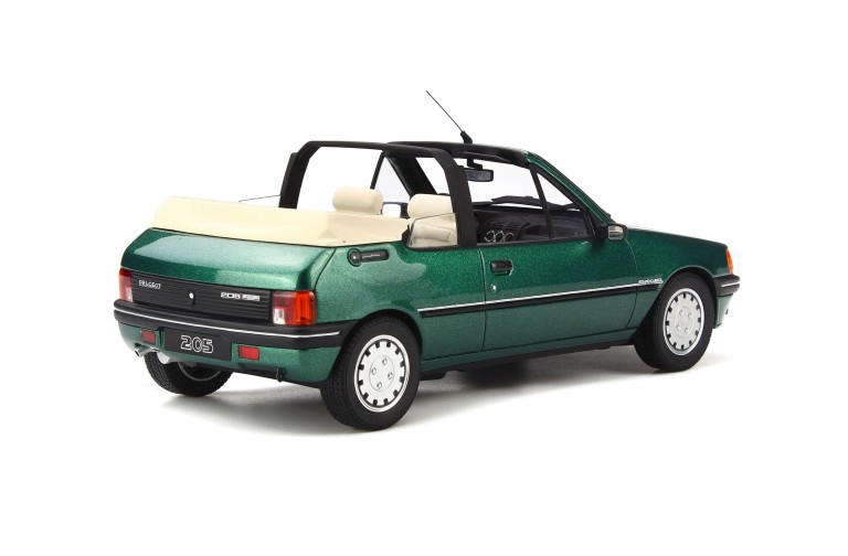 Peugeot 205 Cabriolet Roland-Garros Vert Rollant Garros Metallisé 1989