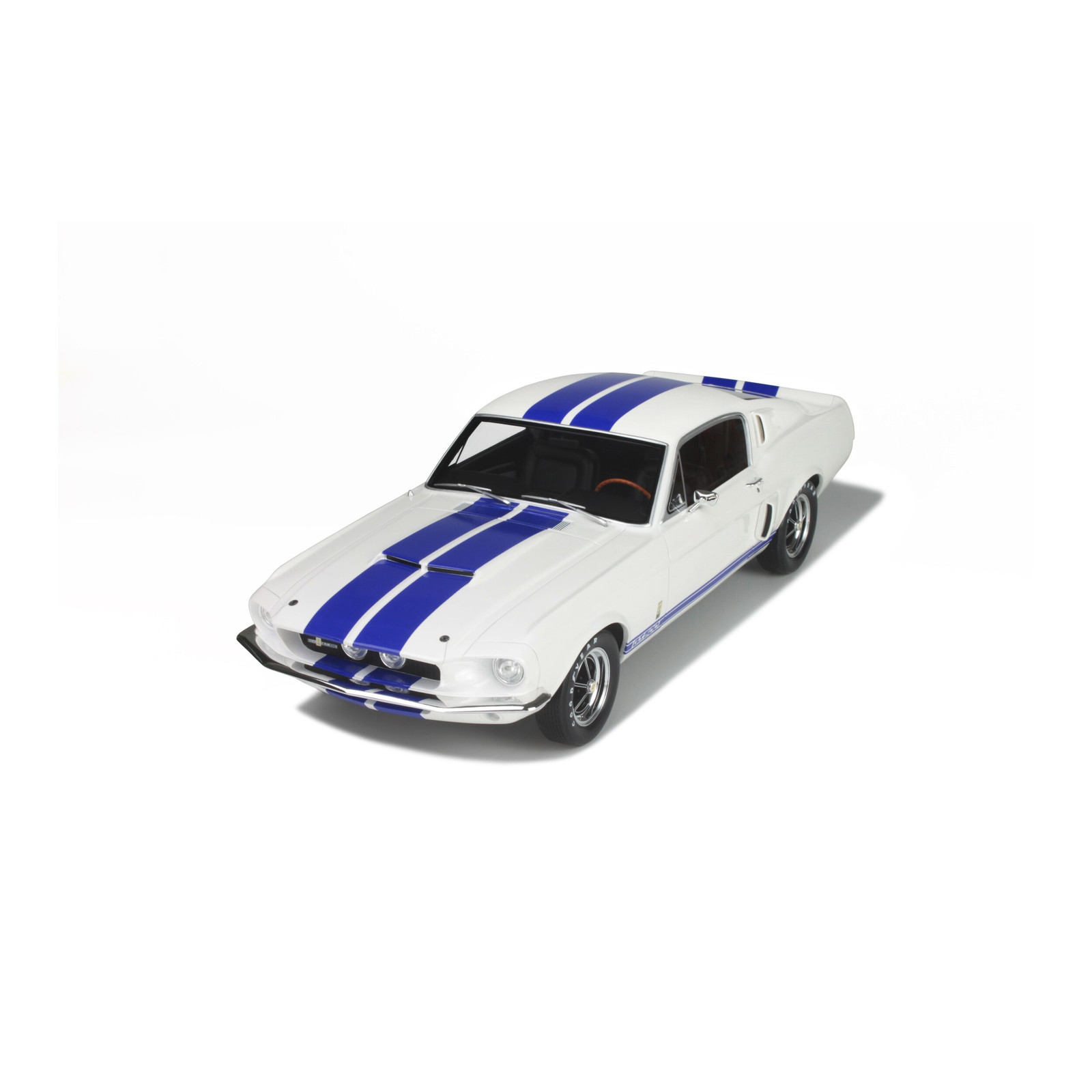 Shelby GT500 Wimbledon White and Blue stripes 1967