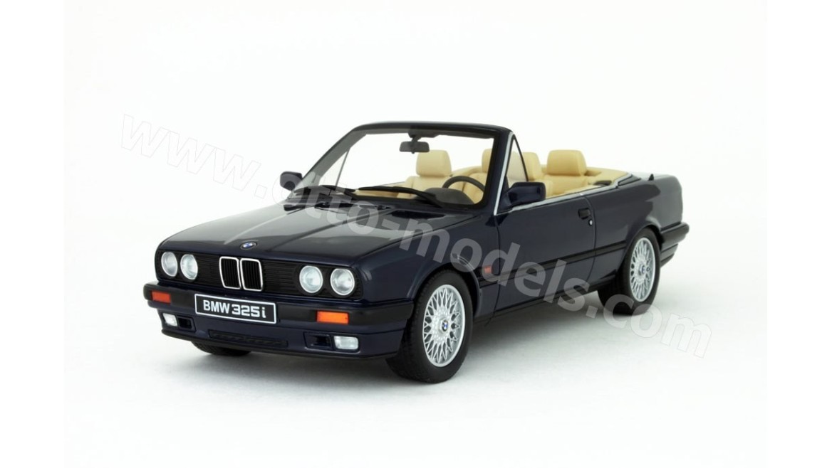 OttOmobile - Bmw OT114 - BMW E30 325I Cabriolet Atlantis Blau 1988