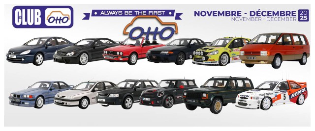 OttOmobile : Découvrez les nouvelles voitures miniatures 1/18e de novembre et décembre 2025